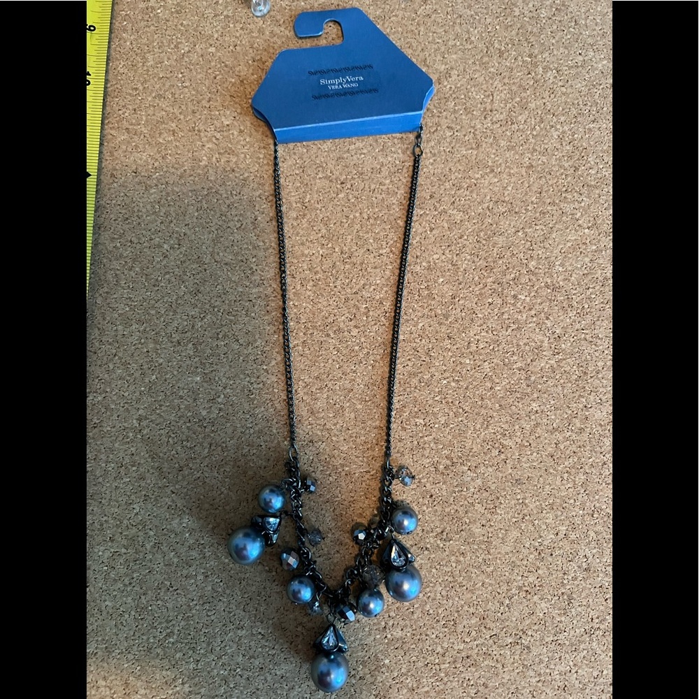 Vera Wang Dark metal necklace